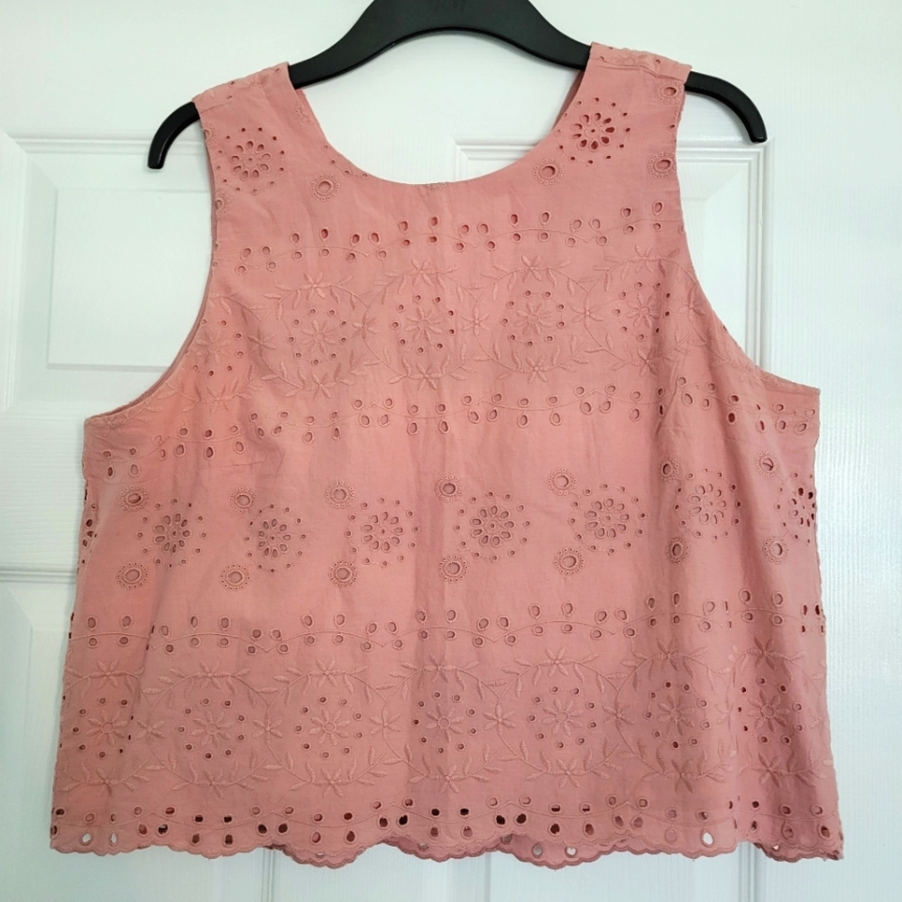 LOFT Dusty Rose Baby Doll Top Size Medium - Brand New w/o Tag